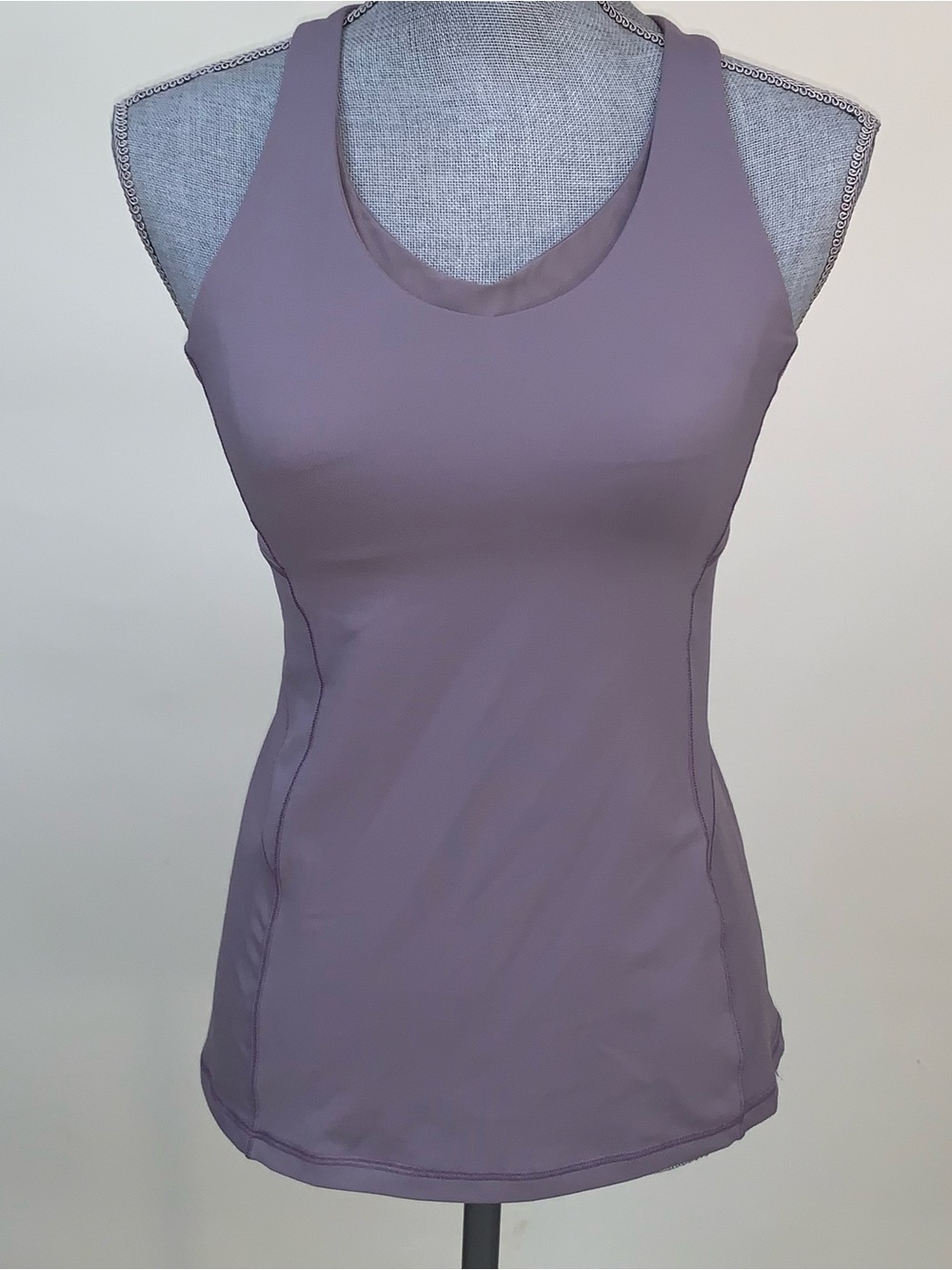 Lululemon Stash N Run Tank Medium Support Purple Athletics Tank Top Sz 6 W1BCOS